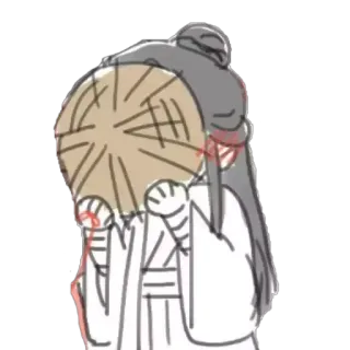 😳 character, asian, illustration, fan, anime telegram sticker