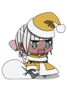 😊 weihnachten, weihnachtsmann, comic, feier, chibi, niedlich, figur whatsapp sticker