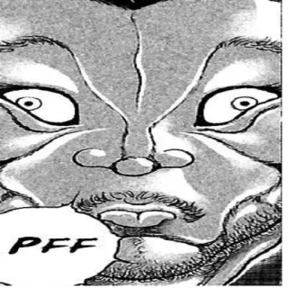 🌚 PFF Manga, Komik, Wajah, Ekspresi, PFF telegram sticker