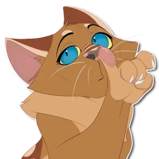 😪 gato, dibujos animados, pegatina, animal, lindo, divertido telegram sticker