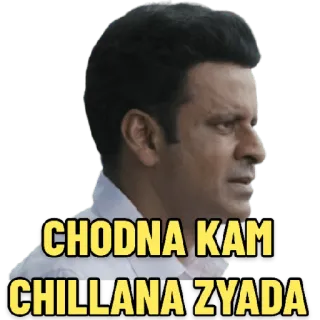 😀 CHODNA KAM CHILLANA ZYADA telegram sticker