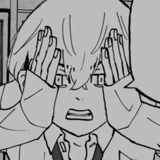 😤 Anime, Manga, Shock, Sorpresa, Expresión, Personaje, Dibujo animado telegram sticker
