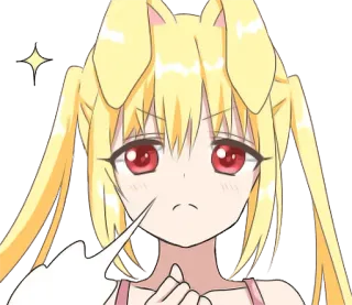 🖤 Anime, Dibujos animados, Conejo, Chica, Lindo telegram sticker