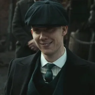 😀 man, peaky blinders, cap, portrait, actor telegram sticker