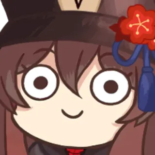 🌸 Hu Tao Genshin Impact Anime, Gioco, Divertente, Personaggio, Strambo telegram sticker