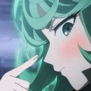 📎 Tatsumaki One-Punch Man Anime, One-Punch Man, Tatsumaki, Esper, Poderoso, Pelo verde, Personaje telegram sticker