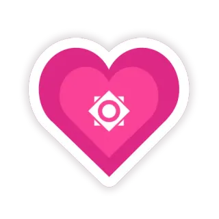 🥰 cuore, amore, rosa, simbolo, forma, icona telegram sticker