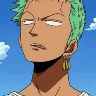 🪐 Zoro One Piece Аниме, Ван Пис, Зоро, Персонаж, Манга, Смешные telegram sticker