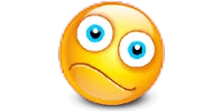 😒 Emoji, Traurig, Gesichtsausdruck, Gelb, Gesicht, Besorgt whatsapp sticker