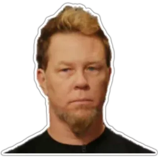 😒 James Hetfield James Hetfield, Metallica, Rock, Metal, Musicien, Groupe telegram sticker