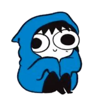 ☺️ kartun, lucu, karakter, hoodie telegram sticker