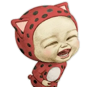 🤗 bebê, joaninha, fofo, adorável, sorrindo, bebê, desenho animado whatsapp sticker