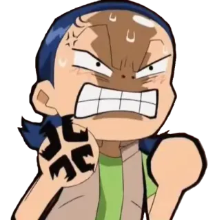 😡 zangado, frustrado, anime, desenho animado, expressão, irritado telegram sticker