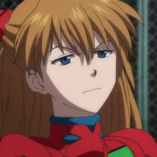 🍣 Asuka Langley Sohryu Neon Genesis Evangelion anime, girl, portrait, asuka, evangelion, character telegram sticker