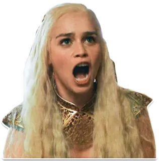 Emilia Clarke Makes Weird Faces telegram stickers