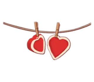 💕 coração, amor, Dia dos Namorados, decoração, pendurado telegram sticker