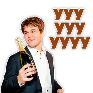 🎙 YYY
YYY
YYY man, champagne, portrait, celebration, formal wear, smiling telegram sticker