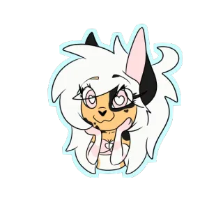😍 dessin animé, autocollant, animé, illustration, kawaii telegram sticker