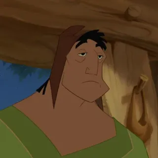 🍂 Pacha The Emperor's New Groove Disney, Dibujos animados, El emperador y sus locuras, Pacha telegram sticker