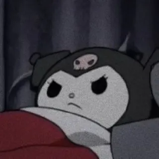 😒 Kuromi 쿠로미, 산리오, 만화, 애니메이션, 귀여운, 카와이 telegram sticker