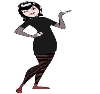 😬 Mavis Dracula Hotel Transylvania мультфильм, вампир, Мэвис, Монстры на каникулах, женский, персонаж telegram sticker