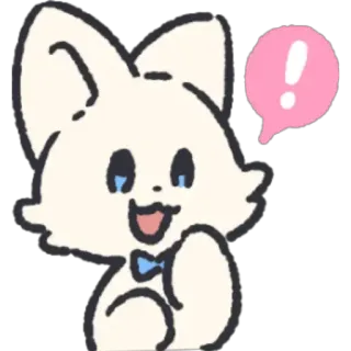 ‼ lucu, kucing, seru, peringatan, kawaii telegram sticker