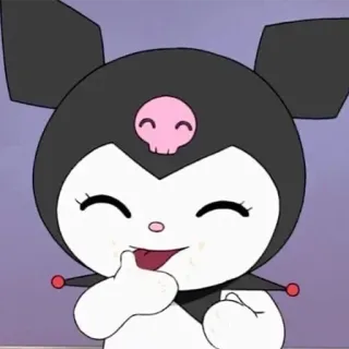 😜 Kuromi 쿠로미, 산리오, 애니메이션, 만화, 귀여운, 카와이 telegram sticker