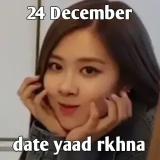 👀 24 December
date yaad rkhna data, dicembre, promemoria, testo, hindi telegram sticker