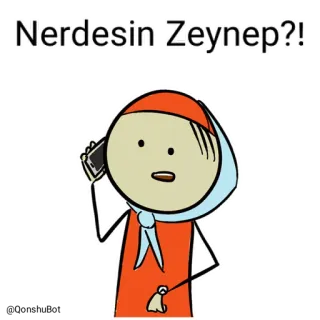 Bi insan ve Zeynep @Qonshubot whatsapp stickers