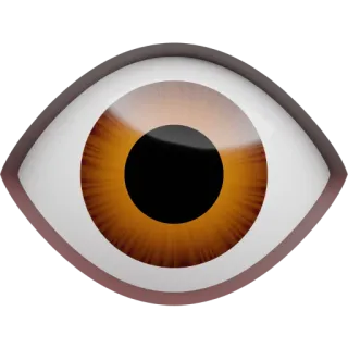 👁 occhio, iride, organo, vista, sguardo, vedere whatsapp sticker