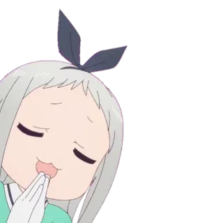 🙏 Anime, Adesivo, Fofo, Chibi, Garota whatsapp sticker