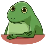 Concerned Froge | @Premium_Emojis_Telegram telegram emojis 🤔