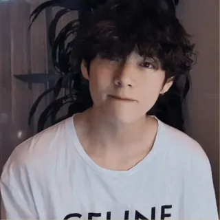 ☁️ CELINE persona, ropa, camiseta, K-pop, hombre, retrato telegram sticker