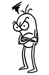 😡 злой, мультфильм, боб, расстроенный, раздражённый, эскиз telegram sticker
