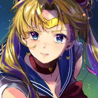 🌕 Sailor Moon Anime, Manga, Personnage, Sailor Moon, Usagi Tsukino, Fanart telegram sticker
