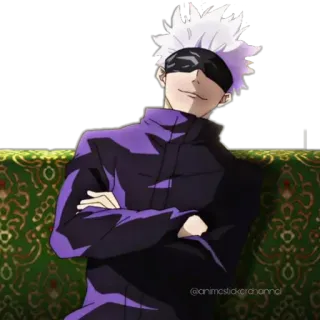 😊 Gojo Satoru Jujutsu Kaisen @animestickerchannel Anime, Manga, Jujutsu Kaisen, Gojo Satoru, Sticker telegram sticker