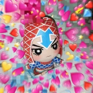 💞 Guido Mista JoJo's Bizarre Adventure Guido Mista, Anime, Knuffel, Harten, JoJo's Bizarre Adventure telegram sticker