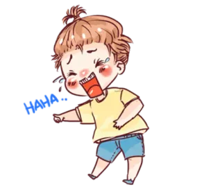 😄 cartoon, crying, laughter, emoji, cute, joy, happy telegram sticker