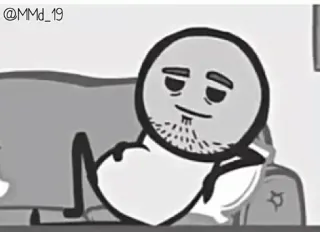 😊 @MMd_19 cartoon, couch, relaxed, character, drawing telegram sticker