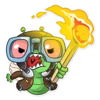 😾 Desenho animado, Personagem, Explorador, Tocha, Monstro, Óculos telegram sticker