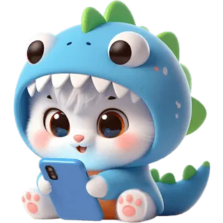 📱 かわいい, 動物, 恐竜, うさぎ, マンガ, 可愛い telegram sticker