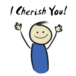 👐 patyczak, kreskówka, szczęśliwy, rysunek, ilustracja telegram sticker