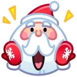 🎅 Santa Claus santa claus, christmas, holiday, surprised, excited, winter telegram sticker