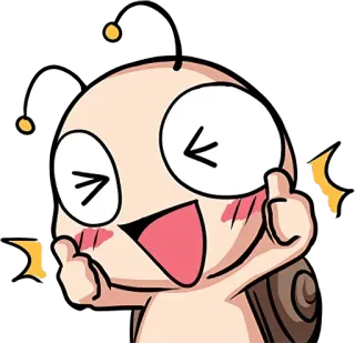 🐌 Kartun, Karakter, Stiker, Gestur, Ofensif, Jari tengah whatsapp sticker