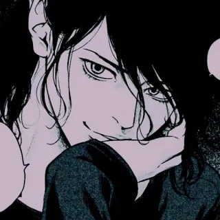 ♾ Manga, Anime, Personaggio, Ritratto whatsapp sticker