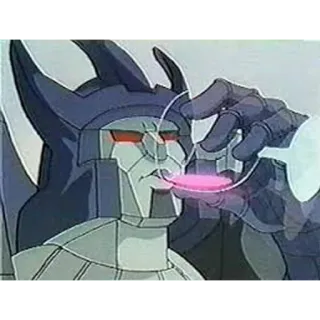 🍺 Deathsaurus Transformers Victory Anime, Robot, Cattivo, Viola, Anni 80 whatsapp sticker