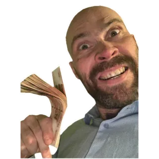 😎 мужчина, деньги, успех, богатство, финансы, наличные, праздник telegram sticker