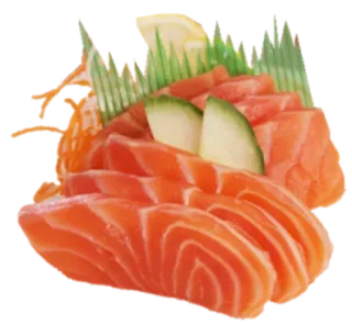 😧 Sashimi, Saumon, Cuisine japonaise, Poisson, Cru whatsapp sticker