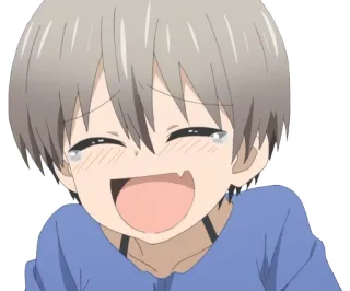😆 anime, manga, cute, girl, crying, happy telegram sticker