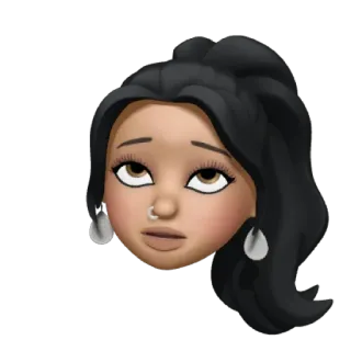 🙄 Emoji, Avatar, Cartoon, Frau, Person, Digitale Kunst whatsapp sticker